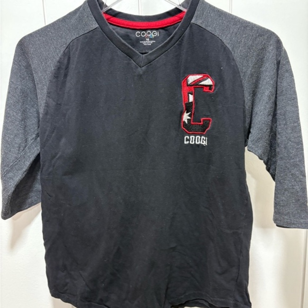 Coogi Black and Gray Raglan T-Shirt